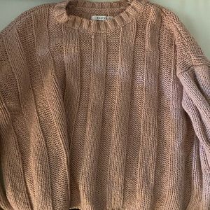Pink Pacsun Cable Knit Sweater